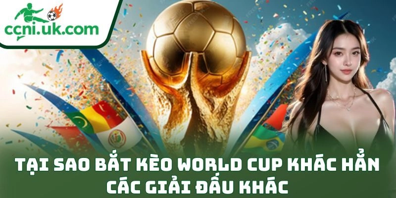 Tại sao bắt kèo World Cup khác hẳn các giải đấu khác